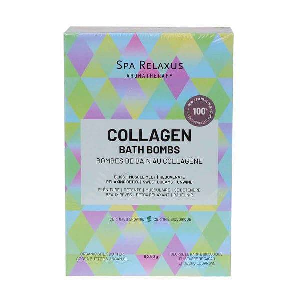 Relaxus Spa Relaxus Aromatherapy Collagen Bath Bombs 6 x 60g Gift Set