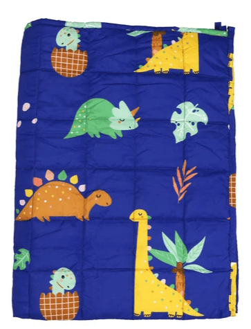Relaxus Sensory Calming Weighted Blanket for Kids - Dino Land (36x48 inches - 5Ibs)