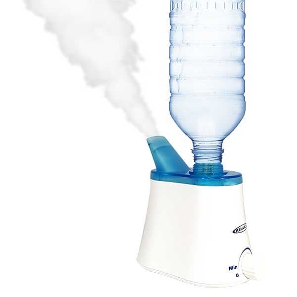 Relaxus Ultrasonic Travel Humidifier (Water Bottle Compatible)
