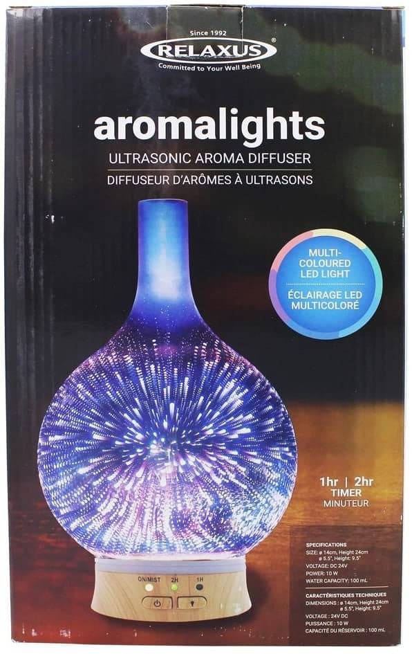 Relaxus Aromalights Ultrasonic Aroma Diffuser Multi-Color