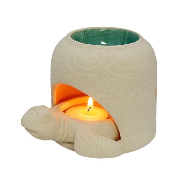 Relaxus Turtle 2-in-1 Diffuser and Candle Holder Natural