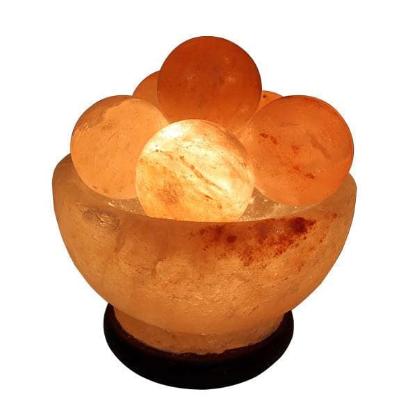 Relaxus Himalayan Salt Lamp With Massage Balls