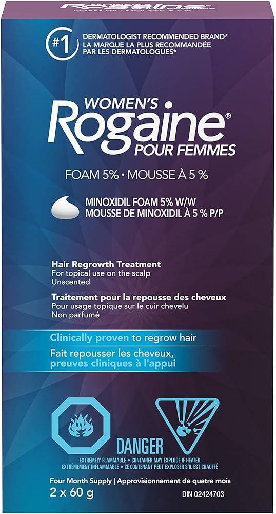 Rogained Rogaine for Women Hair Regrowth Treatment Foam 5% Minoxidil - 2 x 60g