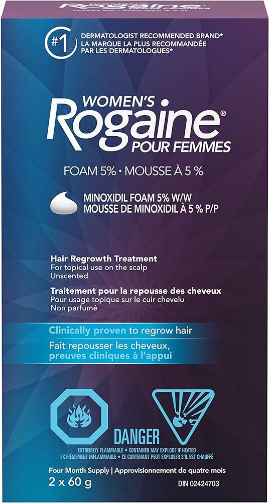 Rogaine for Women Hair Regrowth Treatment Foam 5% Minoxidil - 2 x 60g