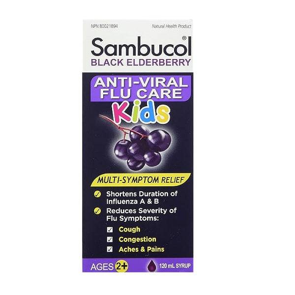 Sambucol Black Elderberry Anti-Viral Flu Care for Kids 120 mL
