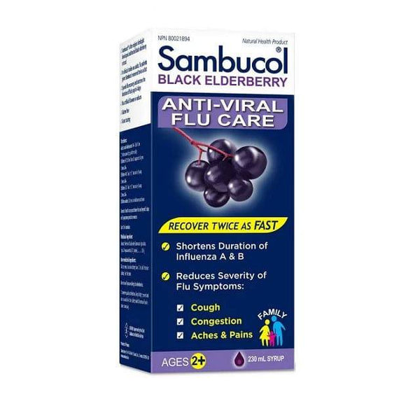 Sambucol Black Elderberry Anti-Viral Flu Care Family 230mL