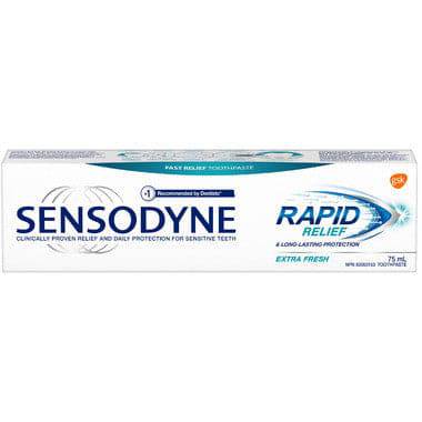 Sensodyne Rapid Relief Extra Fresh Toothpaste 75ML