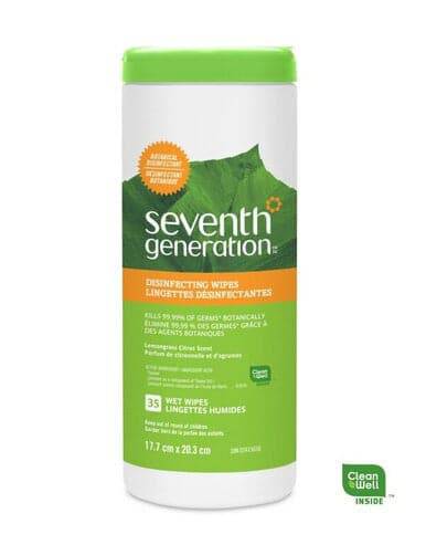 Seventh Generation Disinfecting Wipes Lemongrass Citrus Scent 35 wipes