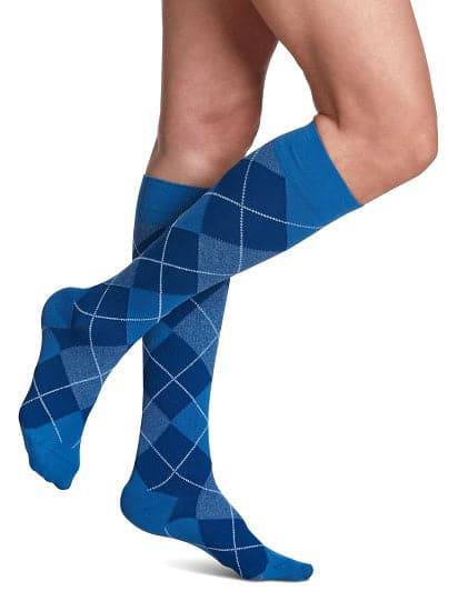Sigvaris Women's Style Microfiber Patterns Knee High Compression Stocking 20-30mmHg