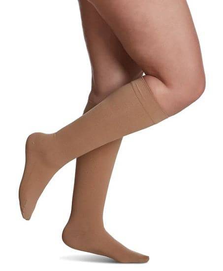 Sigvaris Women's Essential Cotton Knee High Compression Stocking 20-30mmHg