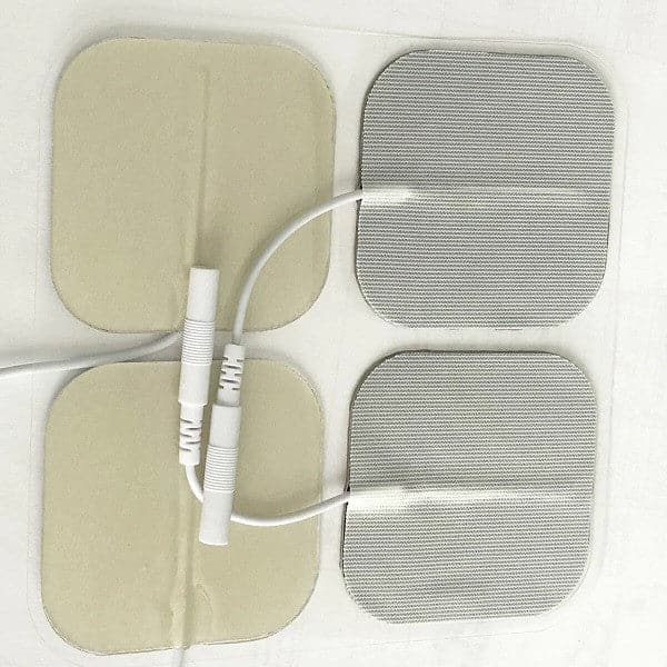 Expires December 2025 Clearance StimTec Silver Grid Clinical Use 2" Electrodes - Tricot Backing 4pack