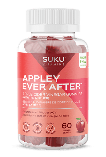SUKU Vitamins Appley Ever After - Apple Cider Vinegar Gummies (with the Mother) 60 Gummies