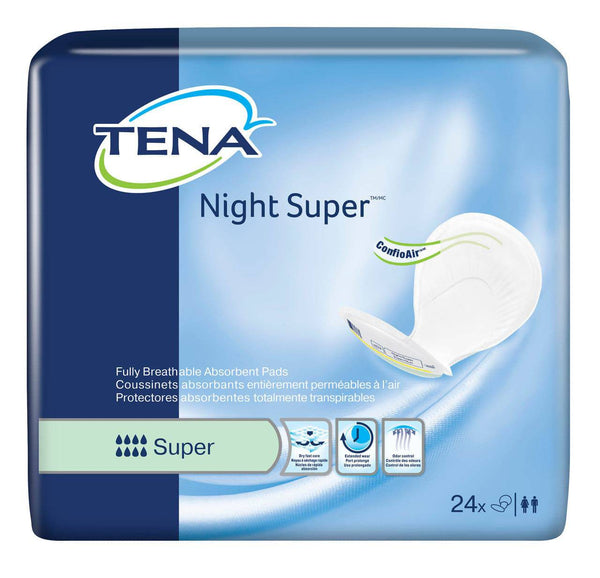 TENA Night Super Maximum Absorbency Pads 1 Pack (24ct)