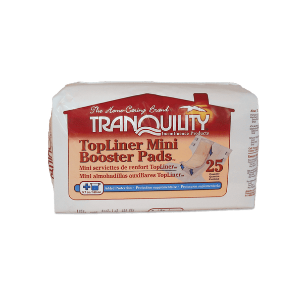 Tranquility TopLiner Mini Booster Pads 10.5" x 2.75"