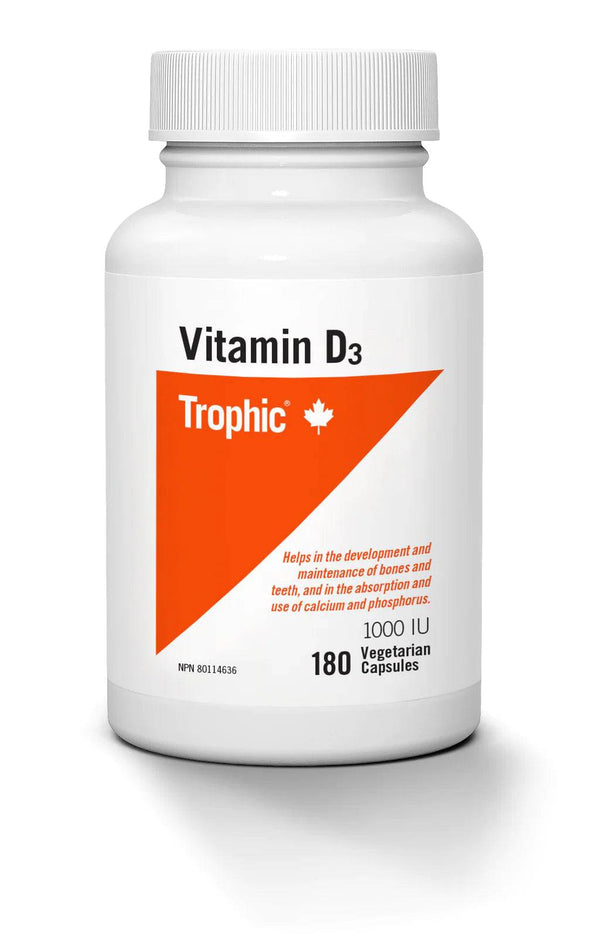 Trophic Vitamin D3 180 Capsules