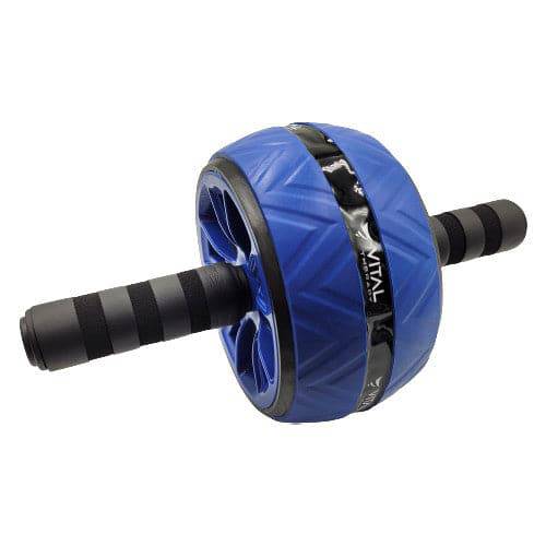 Vital Therapy Home Use Indoor Gym Wide Abdominal Wheel Roller Set - Blue
