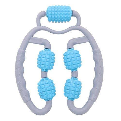Vital Therapy Roller Massage Tool for Legs, Arms, Back, and Neck - Blue