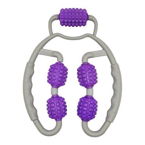 Vital Therapy Roller Massage Tool for Legs, Arms, Back, and Neck - Purple