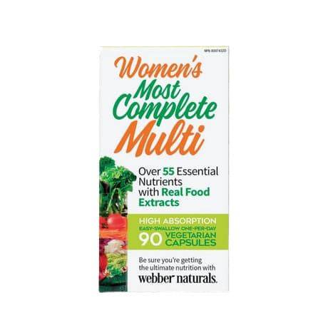 Webber Naturals Women's Most Complete Multi 90 Veg Capsules