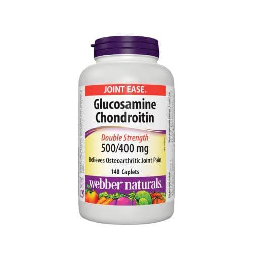 Webber Naturals Glucosamine Chondroitin Double Strength 500/400mg 140 Caplets