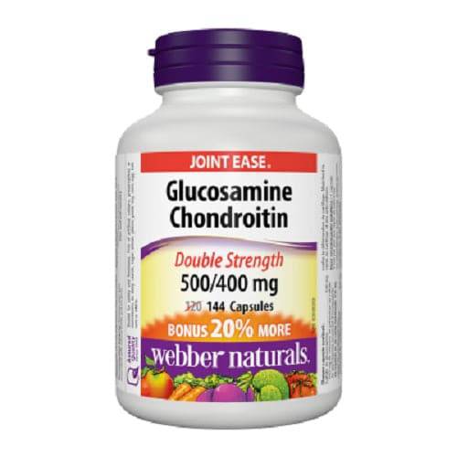 Webber Naturals Glucosamine Chondroitin Double Strength 500/400mg 144 Capsules