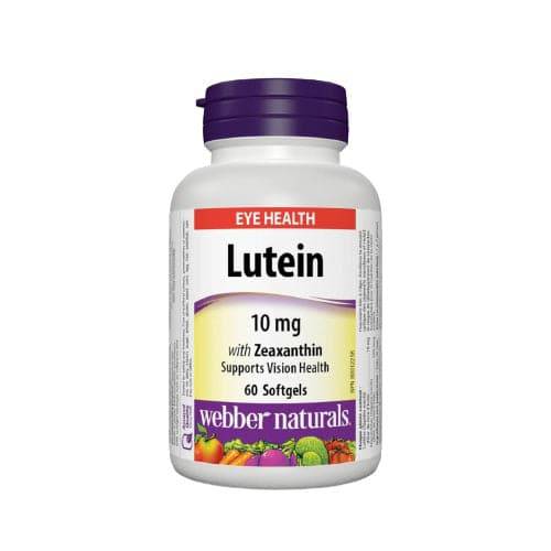 Webber Naturals Lutein with Zeaxanthin 10mg 60 Softgels