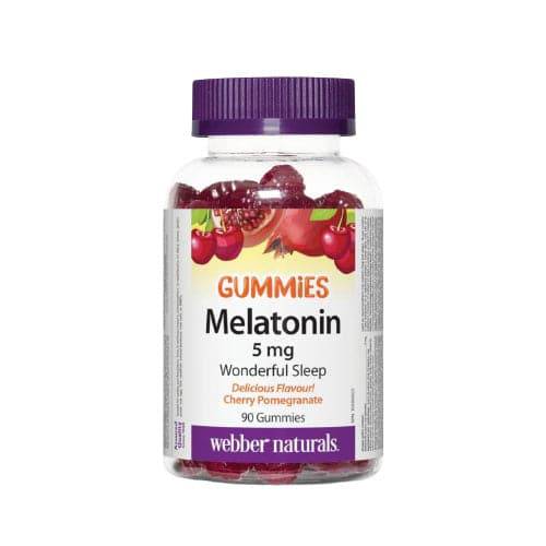 Webber Naturals Melatonin 5 mg Cherry Pomegranate 90 Gummies