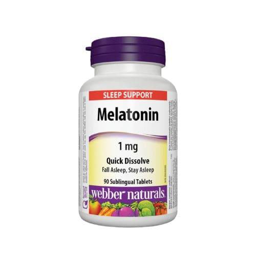 Webber Naturals Melatonin Quick Dissolve 1mg 90 Tablets