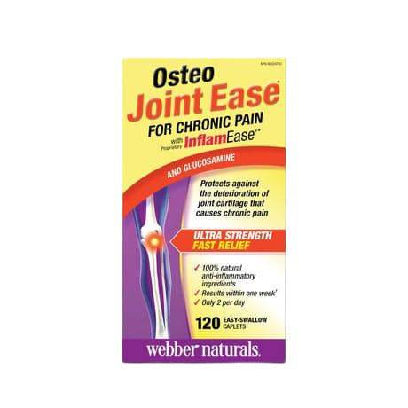 Webber Naturals Osteo Joint Ease with InflamEase and Glucosamine 120 C