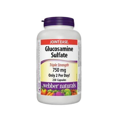 Webber Naturals Triple Strength Glucosamine Sulfate 750mg 250 Capsules
