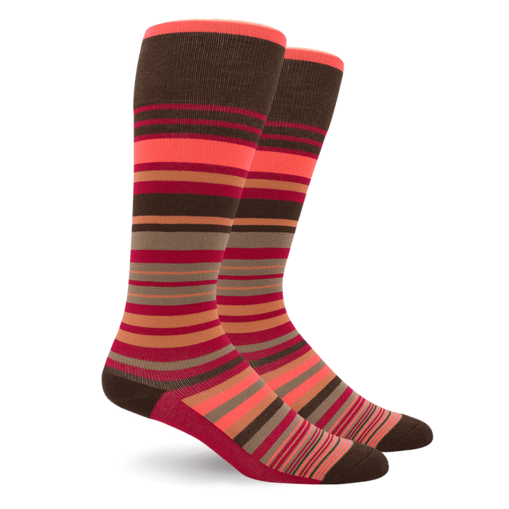Dr. Segal's Energy Socks Cotton 15-20mmHg Graduated Compression - Pink Stripes | 628322023912, 628322023929, 628322023936, 628322023943 | A510C33