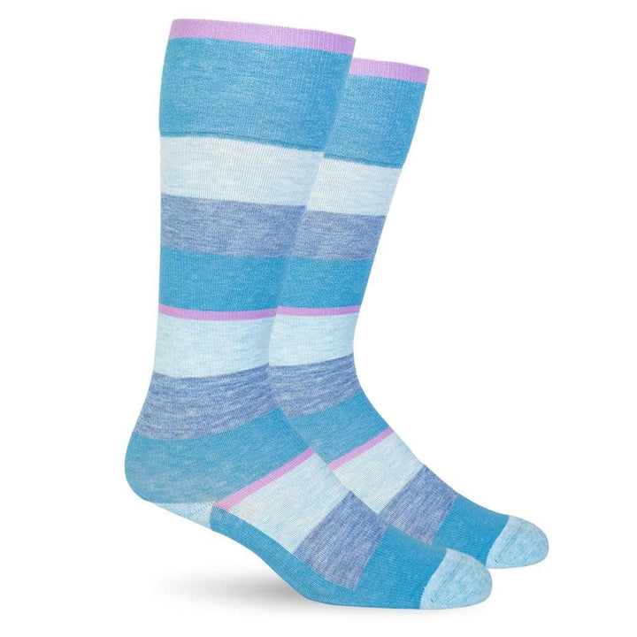 Dr. Segal's Energy Socks Cotton 15-20mmHg Graduated Compression - Dusk Blue Stripes | 628322029082, 628322029099, 628322029105, 628322029112 | A510C75